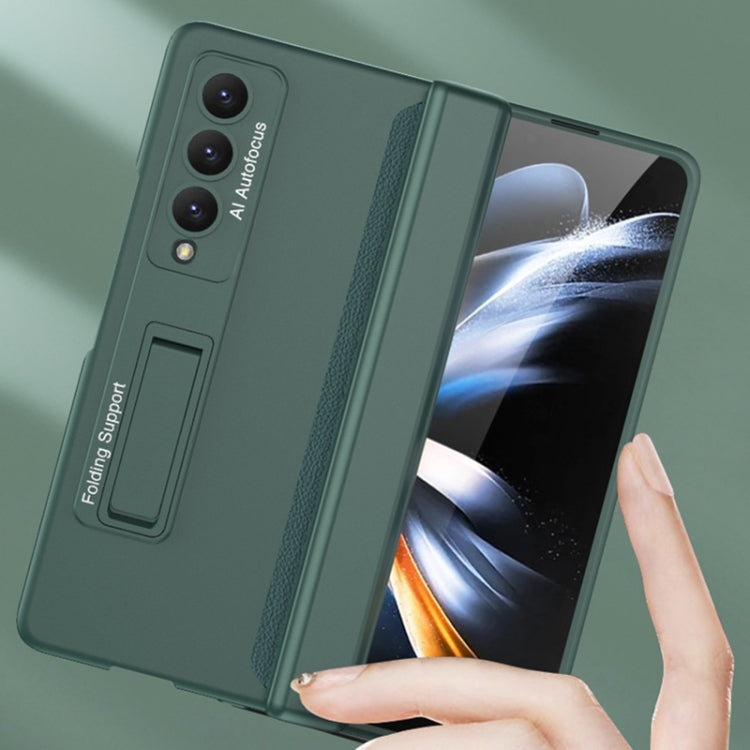 For Samsung Galaxy Z Fold4 GKK Magnetic Hinged Folding Full Phone Case(Deep Sea Green)