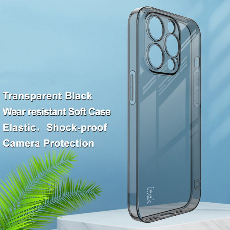 For iPhone 14 Pro Max imak UX-5 Series Shockproof TPU Protective Phone Case(Transparent Black) - iPhone 14 Pro Max Cases by imak | Online Shopping South Africa | PMC TechLife | Buy Now Pay Later Mobicred