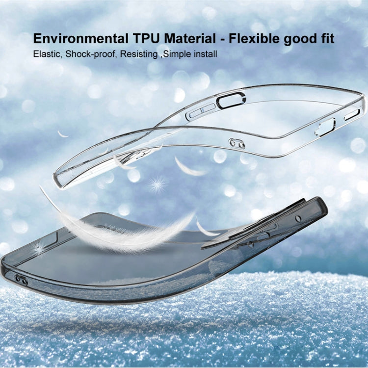 For iPhone 14 Pro Max imak UX-5 Series Shockproof TPU Protective Phone Case(Transparent Black) - iPhone 14 Pro Max Cases by imak | Online Shopping South Africa | PMC TechLife | Buy Now Pay Later Mobicred