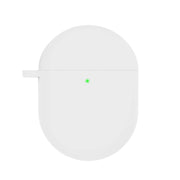 For Redmi Buds4 Silicone Earphone Protective Case with D Carabiner(White)