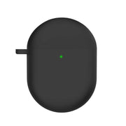 For Redmi Buds4 Silicone Earphone Protective Case with D Carabiner(Black)