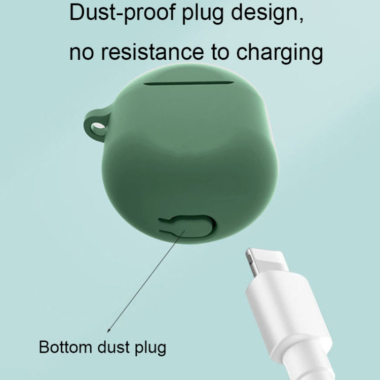 For Redmi Buds4 Silicone Earphone Protective Case with D Carabiner(Deep Green) - Xiaomi Earphone Case by PMC TechLife | Online Shopping South Africa | PMC TechLife