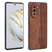 For Huawei nova 10 AZNS 3D Embossed Skin Feel Phone Case(Brown)