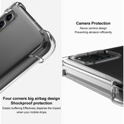 For Huawei Mate 50 Pro imak Shockproof Airbag TPU Phone Case(Transparent Black)