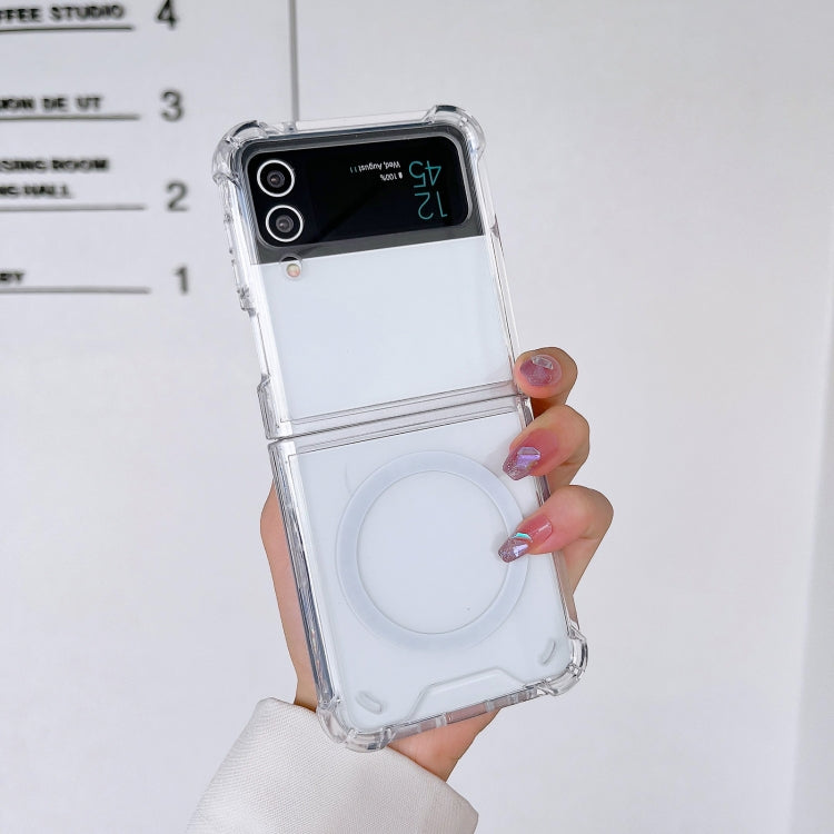 For Samsung Galaxy Z Flip3 5G Magsafe Magnetic Transparent Shockproof Phone Case - Galaxy Phone Cases by PMC TechLife | Online Shopping South Africa | PMC TechLife