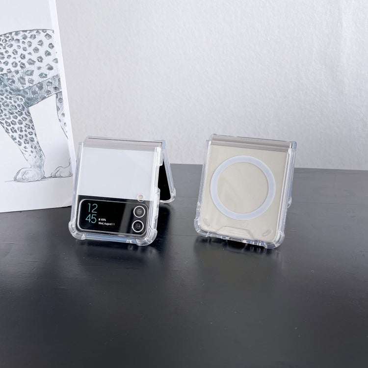 For Samsung Galaxy Z Flip3 5G Magsafe Magnetic Transparent Shockproof Phone Case - Galaxy Phone Cases by PMC TechLife | Online Shopping South Africa | PMC TechLife