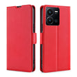 For vivo Y35 4G / Y22 / Y22s Ultra-thin Voltage Side Buckle Leather Phone Case(Red) - vivo Cases by PMC TechLife | Online Shopping South Africa | PMC TechLife | Buy Now Pay Later Mobicred