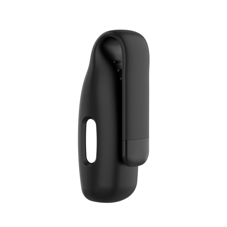 For Fitbit Inspire 3 Steel Sheet Silicone Protective Clip Case Cover(Black) - Watch Cases by PMC Jewellery | Online Shopping South Africa | PMC Jewellery | Buy Now Pay Later Mobicred