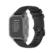 Compatible with Garmin Venu Sq 2 Full Coverage TPU Electroplating Watch Case(Transparent)