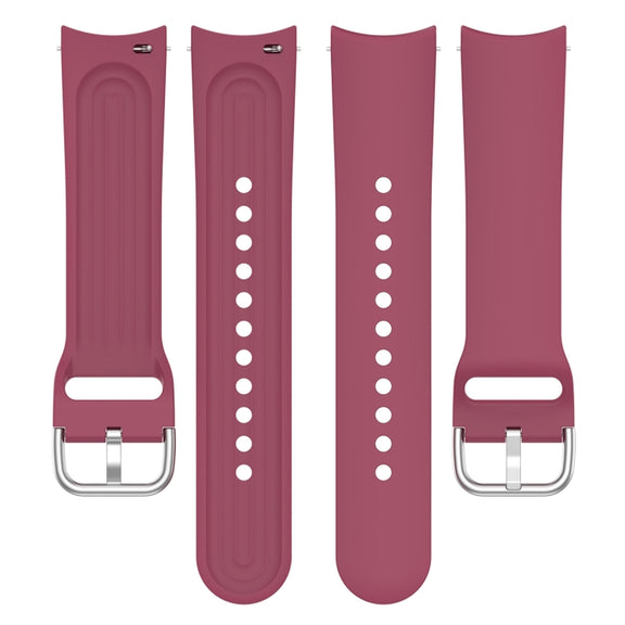 For Xiaomi Watch S1 Pro Solid Color Silicone Watch Band(Wine Red)