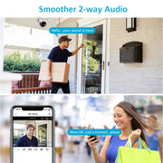 A18 4MP HD Wireless WiFi Smart Surveillance Camera, Specification:EU Plug
