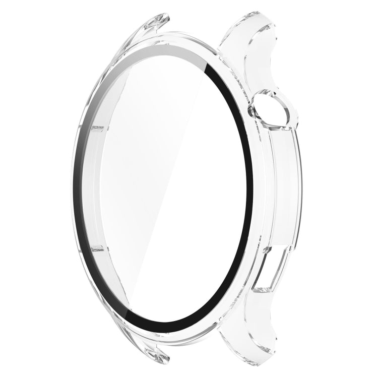 For Amazfit GTR 4 / Amazfit GTR 4 Pro PC + Tempered Glass Integrated Protective Watch Case(Transparent White) - Watch Cases by PMC Jewellery | Online Shopping South Africa | PMC Jewellery | Buy Now Pay Later Mobicred