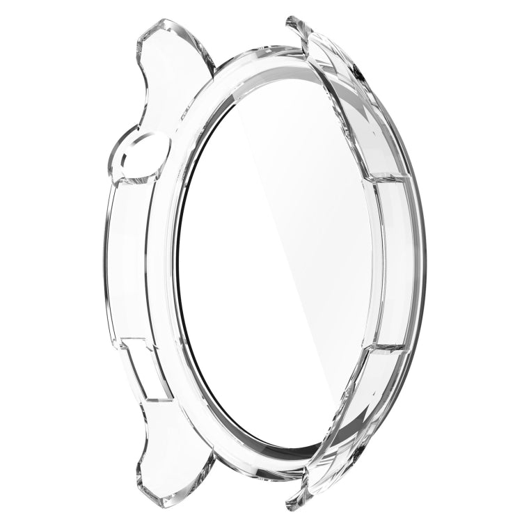 For Amazfit GTR 4 / Amazfit GTR 4 Pro PC + Tempered Glass Integrated Protective Watch Case(Transparent White) - Watch Cases by PMC Jewellery | Online Shopping South Africa | PMC Jewellery | Buy Now Pay Later Mobicred