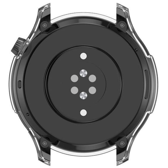 For Amazfit GTR 4 / Amazfit GTR 4 Pro PC + Tempered Glass Integrated Protective Watch Case(Transparent White)