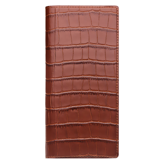 For Huawei Mate XS 2 QIALINO Crocodile Pattern Genuine Leather Phone Case(Brown)