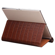 For Huawei Mate XS 2 QIALINO Crocodile Pattern Genuine Leather Phone Case(Brown)