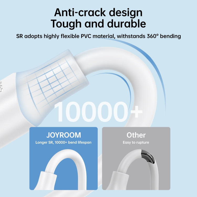 JOYROOM S-UC027A9 3A USB to USB-C/Type-C Fast Charging Data Cable, Length:1m(Black)