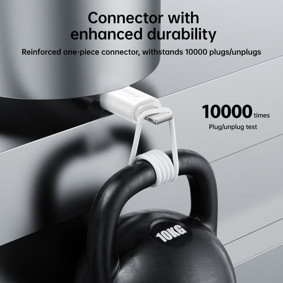JOYROOM S-UL012A9 2.4A USB to 8 Pin Fast Charging Data Cable, Length:2m(White)