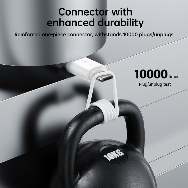 JOYROOM S-UM018A9 2.4A USB to Micro USB Fast Charging Data Cable, Length:1m(Black)
