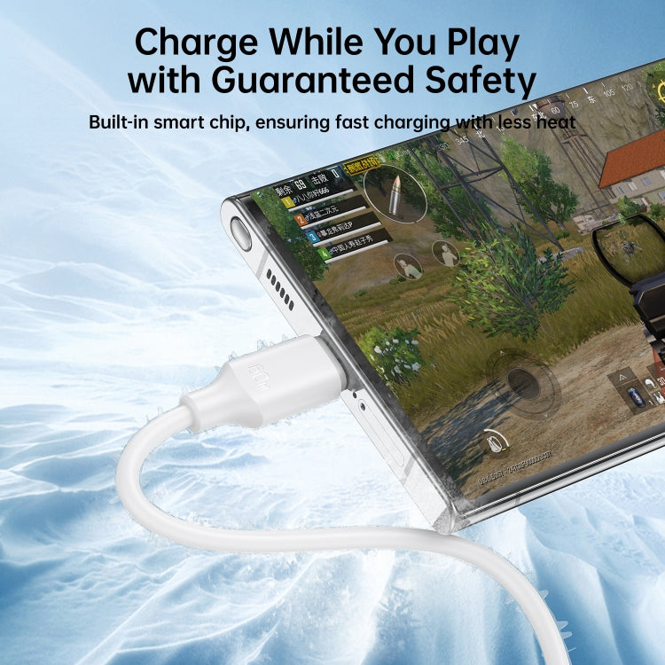 JOYROOM S-CC060A9 60W USB-C/Type-C to USB-C/Type-C Fast Charging Data Cable, Length: 1m(White) - USB-C & Type-C Cable by JOYROOM | Online Shopping South Africa | PMC TechLife | Buy Now Pay Later Mobicred