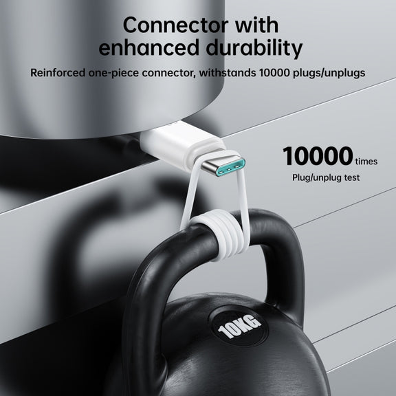 JOYROOM S-CC060A9 60W USB-C/Type-C to USB-C/Type-C Fast Charging Data Cable, Length: 1m(White)