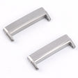 For Fitbit Versa 4 / Sense 2 1 Pair Universal Metal Watch Band Connectors(Silver) -  by PMC TechLife | Online Shopping South Africa | PMC TechLife