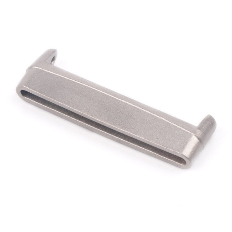 For Fitbit Versa 4 / Sense 2 1 Pair Universal Metal Watch Band Connectors(Silver)