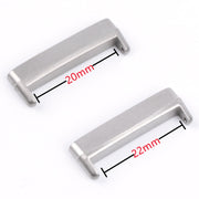 For Fitbit Versa 4 / Sense 2 1 Pair Universal Metal Watch Band Connectors(Rose Gold)