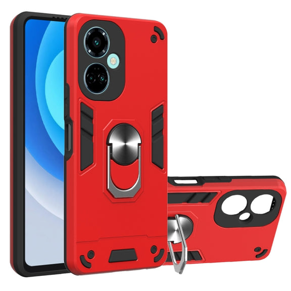 For Tecno Camon 19/Camon 19 Pro 5G 2 in 1 Armour Series PC + TPU Protective Phone Case(Red)