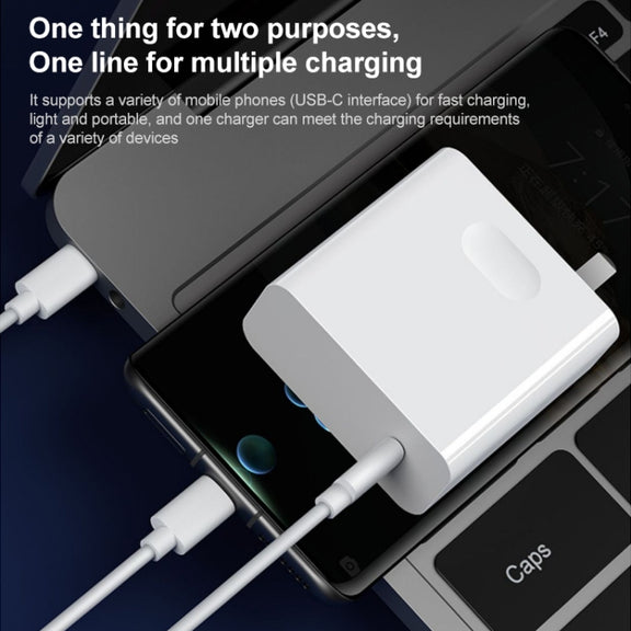 For Huawei MateBook Laptop Fast Charging Cable 65W Dual Type-C Interface Charging Data Cable Length:2m