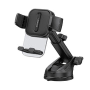 USAMS US-ZJ072 Car Center Console Retractable Transparent Holder(Black)