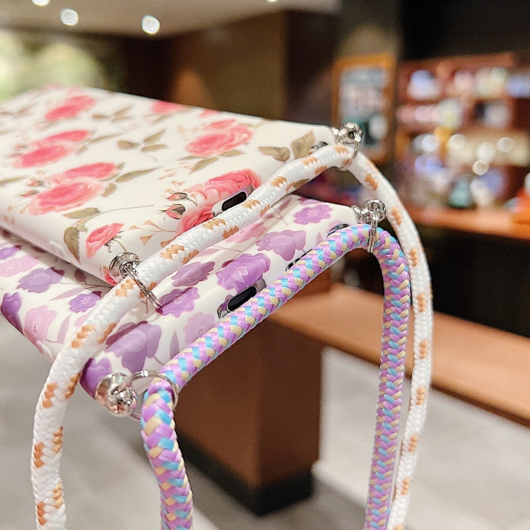 For Samsung Galaxy S22 5G Small Floral Lanyard Phone Case(White) - free shipping - PMC TechLife - Order now!