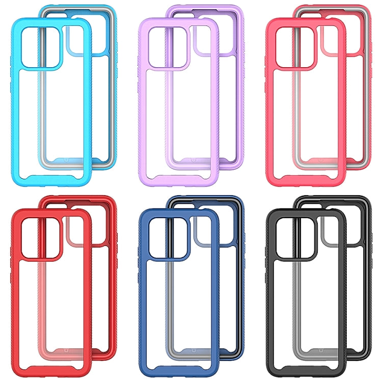 For Xiaomi Redmi 10C Starry Sky Solid Color Shockproof TPU Clear PC Phone Case(Purple) - free shipping - PMC TechLife - Order now!