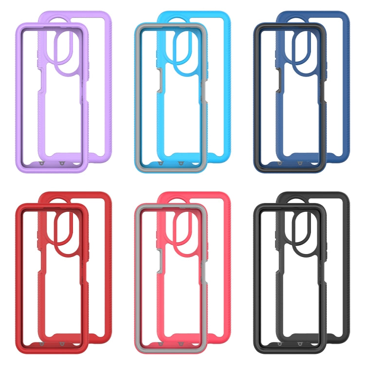 For Honor X7 Starry Sky Solid Color Shockproof TPU Clear PC Phone Case(Sky Blue) - free shipping - PMC TechLife - Order now!