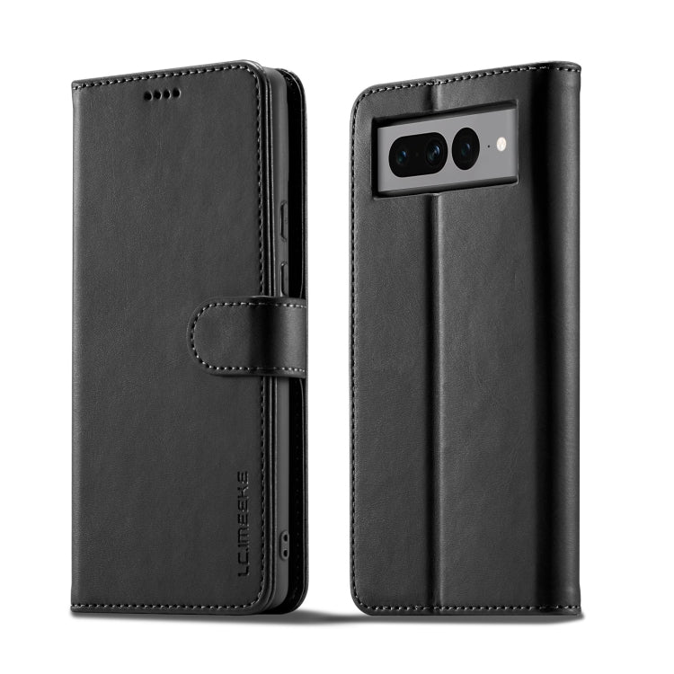 For Google Pixel 7 LC.IMEEKE Calf Texture Horizontal Flip Leather Case(Black) - free shipping - PMC Jewellery - Order now!