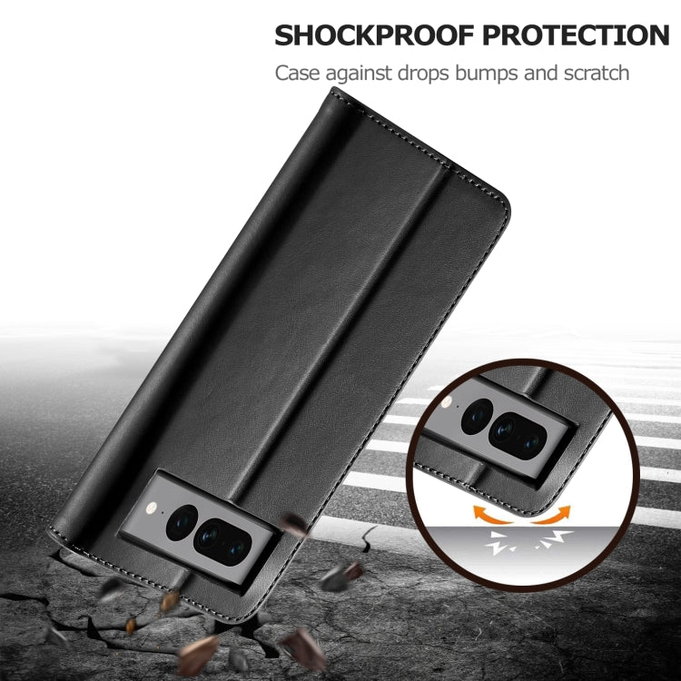 For Google Pixel 7 LC.IMEEKE Calf Texture Horizontal Flip Leather Case(Black) - free shipping - PMC Jewellery - Order now!