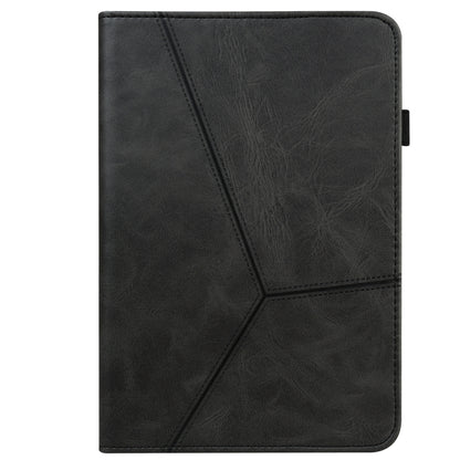 For Xiaomi Redmi Pad 10.61 2022 Solid Color Embossed Striped Leather Case(Black) - free shipping - PMC Jewellery - Order now!