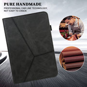 For Xiaomi Redmi Pad 10.61 2022 Solid Color Embossed Striped Leather Case(Black)