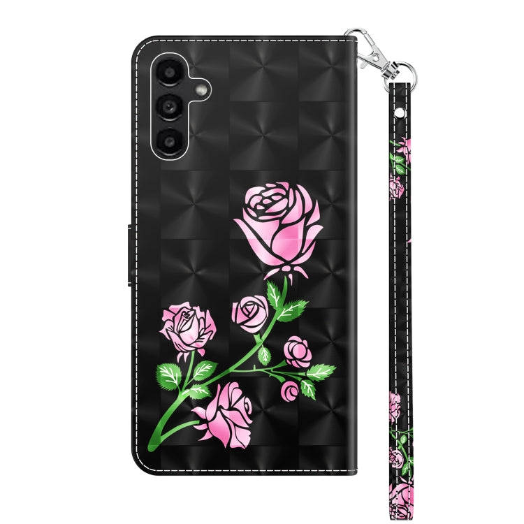 For Samsung Galaxy A14 5G 3D Painted Leather Phone Case(Rose) - free shipping - PMC TechLife - Order now!