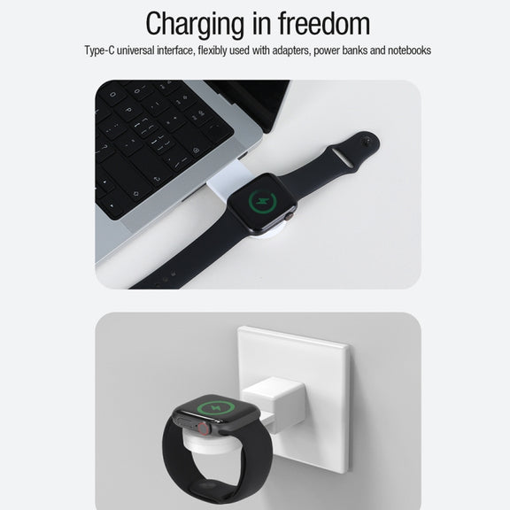 For Apple Watch 1/2/3/4/5/6/7/SE NILLKIN NKT-17 Portable Magnetic Wireless Charger