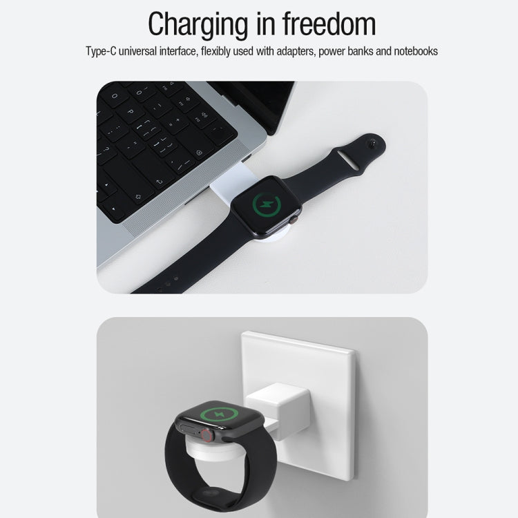 For Apple Watch 1/2/3/4/5/6/7/SE NILLKIN NKT-17 Portable Magnetic Wireless Charger