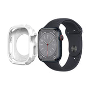 Carbon Fiber Shockproof Case For Apple Watch Series 8&7 45mm(White)