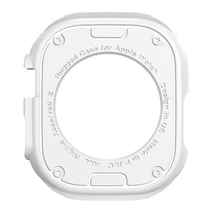 Carbon Fiber Shockproof Case For Apple Watch Series 8&7 45mm(White) - Watch Cases by PMC Jewellery | Online Shopping South Africa | PMC Jewellery | Buy Now Pay Later Mobicred