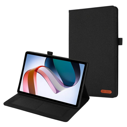 For Xiaomi Redmi Pad 10.61 Fabric Leather Tablet Case(Black) - free shipping - PMC Jewellery - Order now!