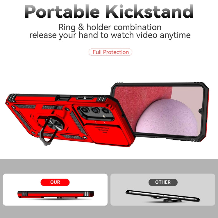 For Samsung Galaxy A14 5G Sliding Camshield Holder Phone Case(Red) - free shipping - PMC TechLife - Order now!