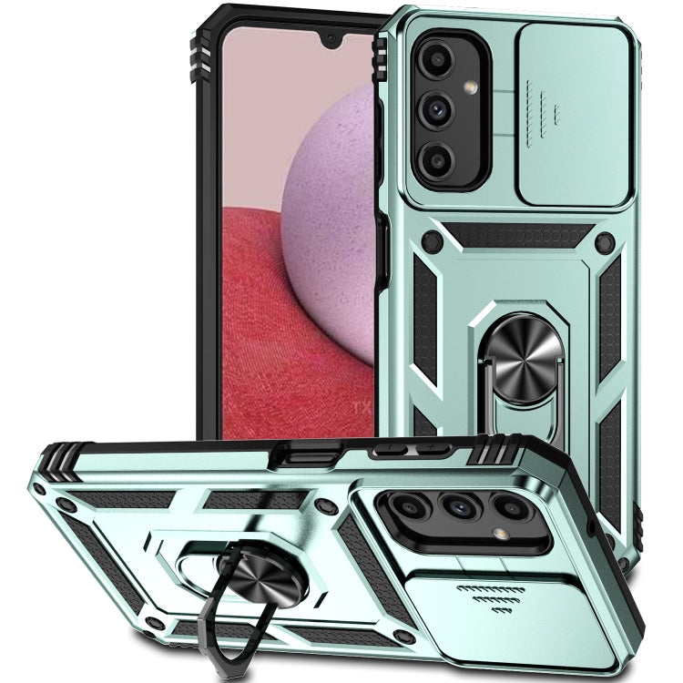 For Samsung Galaxy A14 5G Sliding Camshield Holder Phone Case(Dark Green) - free shipping - PMC TechLife - Order now!