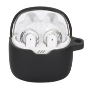 For JBL Tune Flex Earphone Silicone Protective Case(Black)