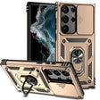 For Samsung Galaxy S23 Ultra 5G Sliding Camshield Holder Phone Case(Gold) - free shipping - PMC TechLife - Order now!