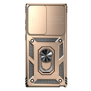 For Samsung Galaxy S23 Ultra 5G Sliding Camshield Holder Phone Case(Gold)