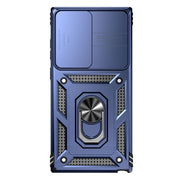 For Samsung Galaxy S23 Ultra 5G Sliding Camshield Holder Phone Case(Blue)